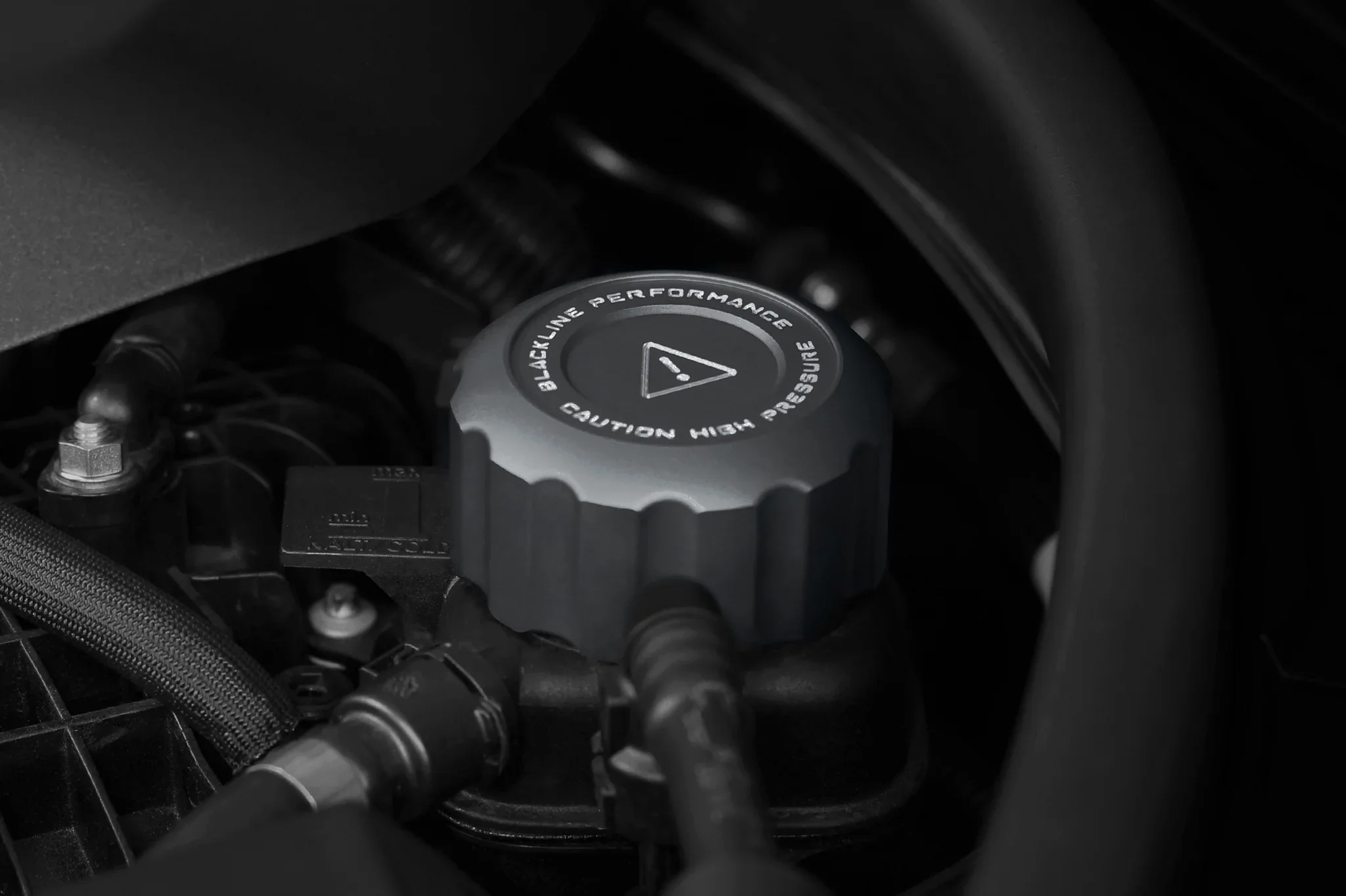 BMW 2021+ S58 ENGINE BLACKLINE PERFORMANCE CAP SET (OIL CAP / COOLANT CAPS) - Image 3