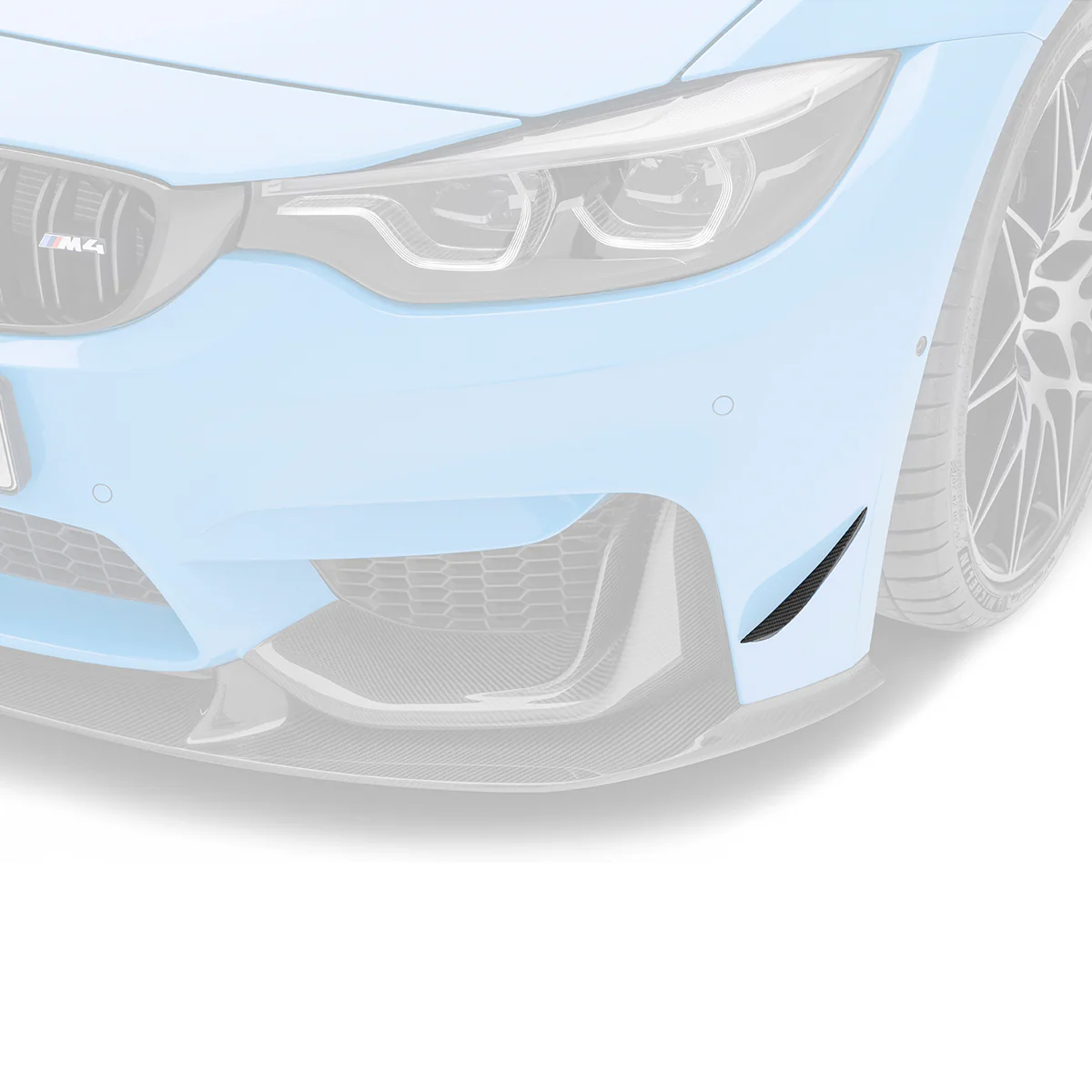 BMW F8X M3/M4 CARBON FIBER FRONT BUMPER CANARDS