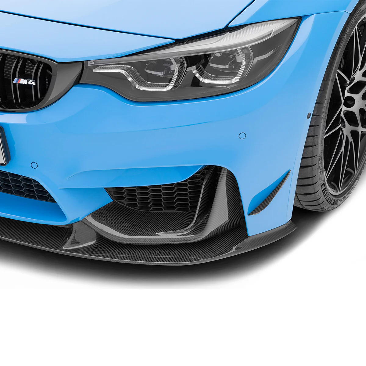 BMW F8X M3/M4 CARBON FIBER FRONT BUMPER CANARDS - Image 2