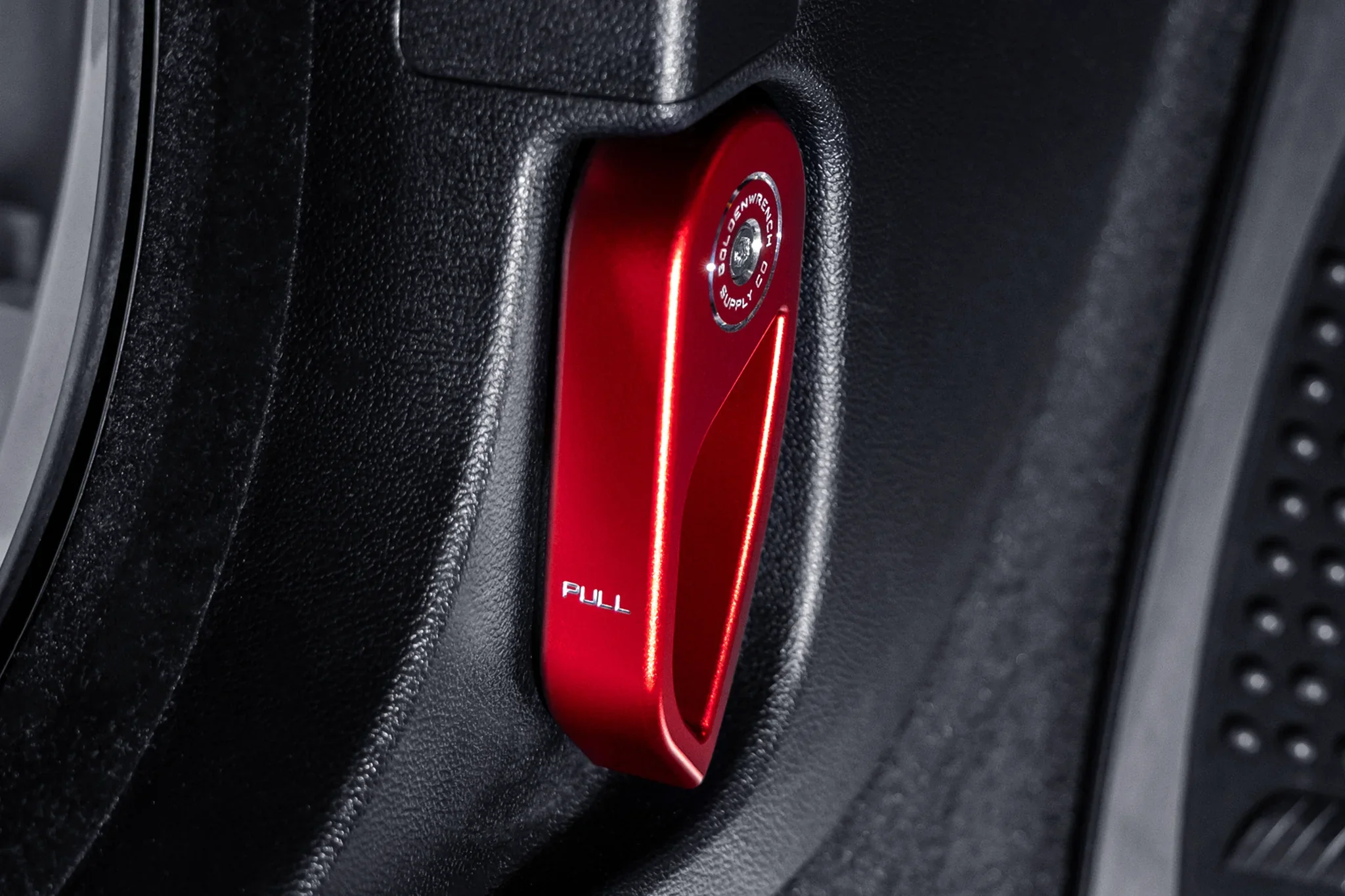 BMW M CAR E9X SERIES BLACKLINE PERFORMANCE EDITION RED HOOD LATCH HANDLE (LHD) - Image 2