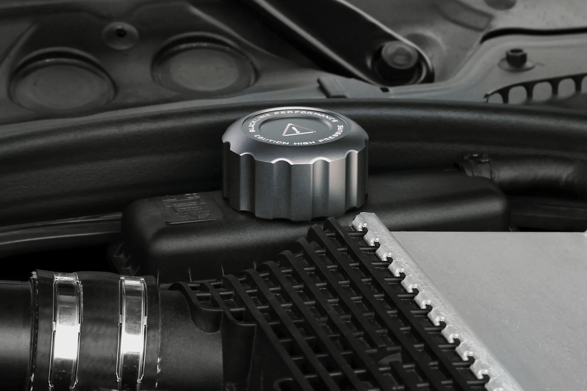 BMW M CAR F SERIES BLACKLINE PERFORMANCE CHARGE COOLER TANK CAP COVER - Image 2