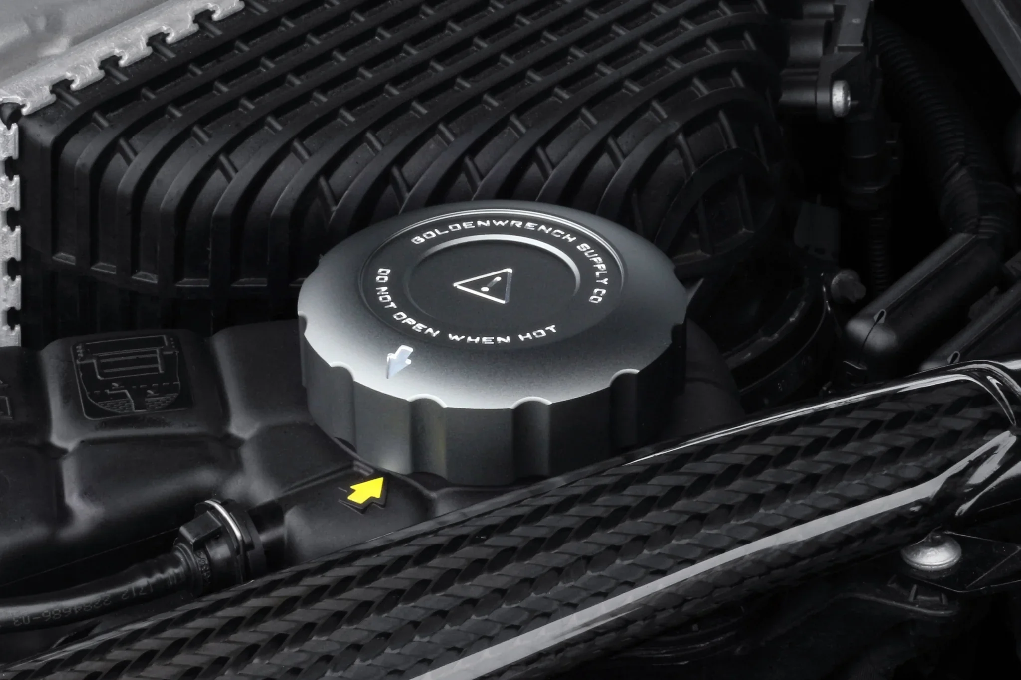 BMW M CAR SERIES BLACKLINE PERFORMANCE COOLANT EXPANSION TANK CAP COVER - Image 2