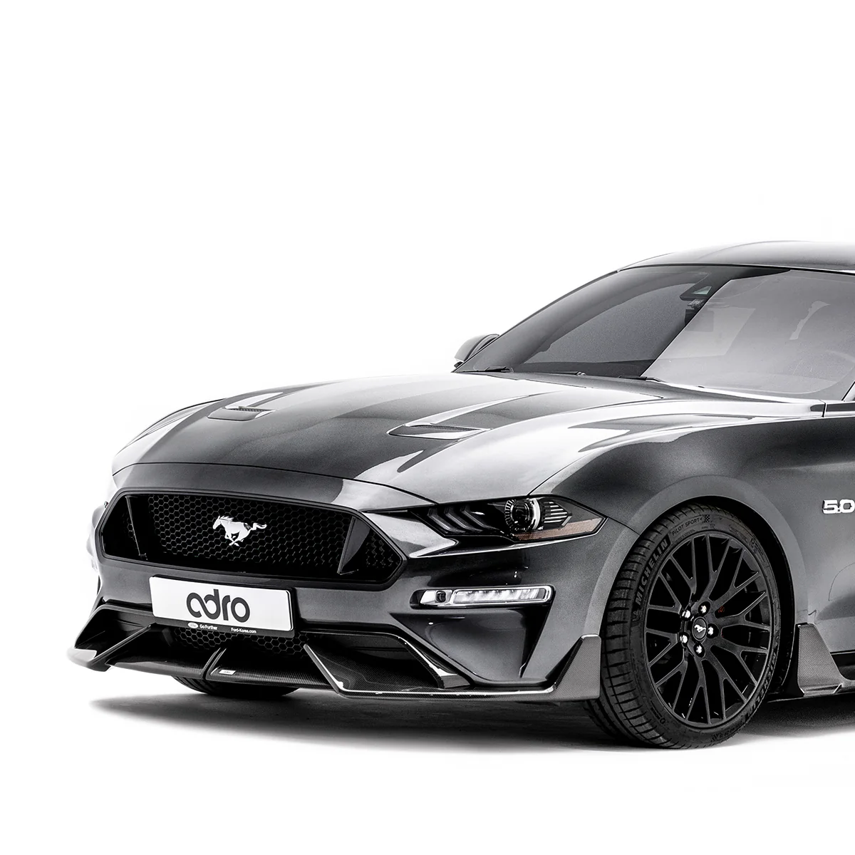 FORD MUSTANG CARBON FIBER UPPER + LOWER LIP SET - Image 2