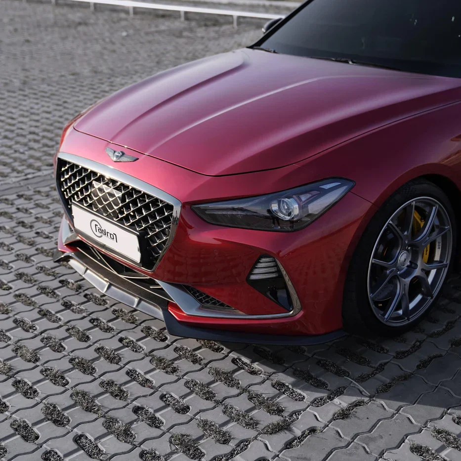 GENESIS G70 CARBON FIBER FRONT LIP V2 - Image 3