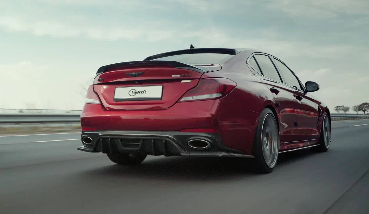 GENESIS G70 CARBON FIBER REAR DIFFUSER V2 - Image 2