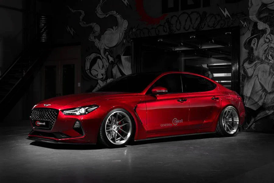 GENESIS G70 CARBON FIBER SIDE SKIRTS V2 - Image 6