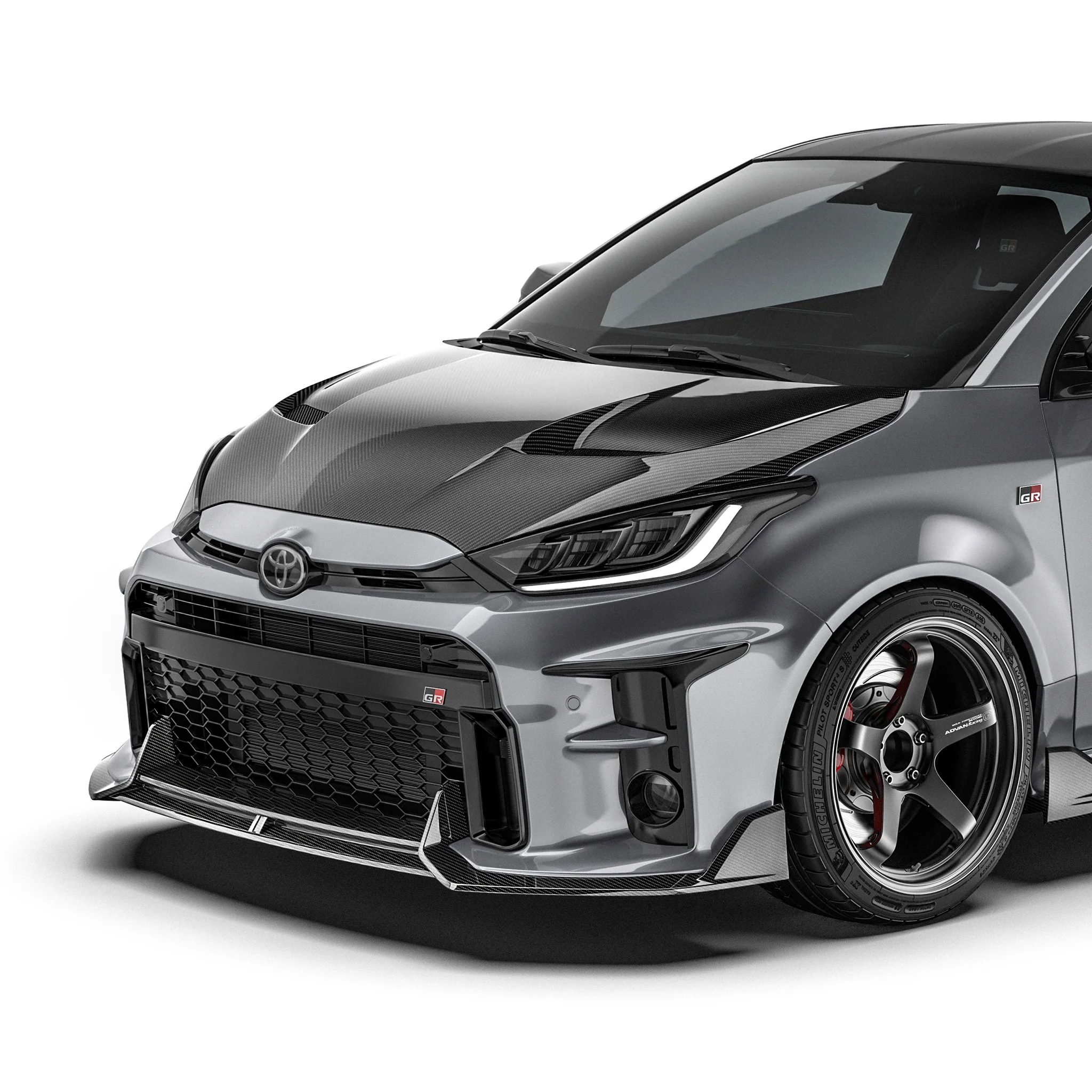 TOYOTA GR YARIS (GEN 1) CARBON FIBER FRONT LIP - Image 2