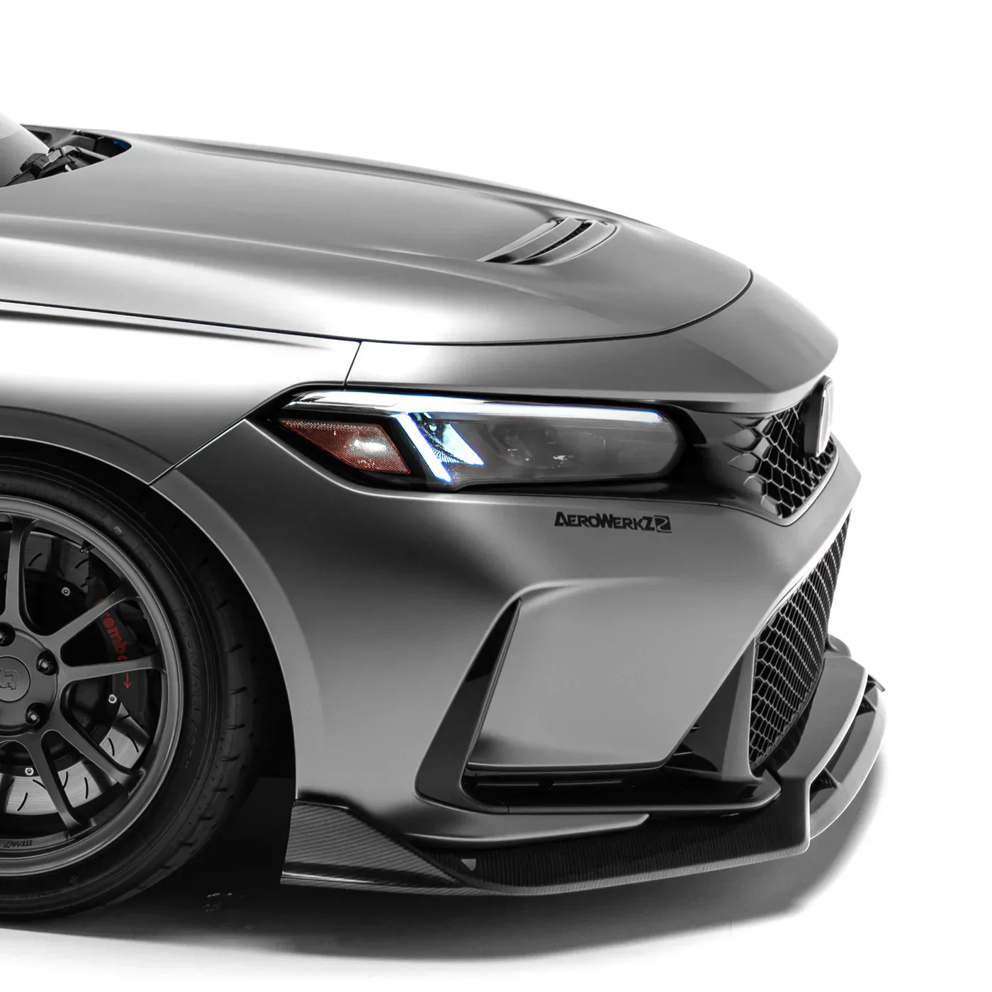 HONDA FL5 CIVIC TYPE R CARBON FIBER FRONT LIP - Image 7