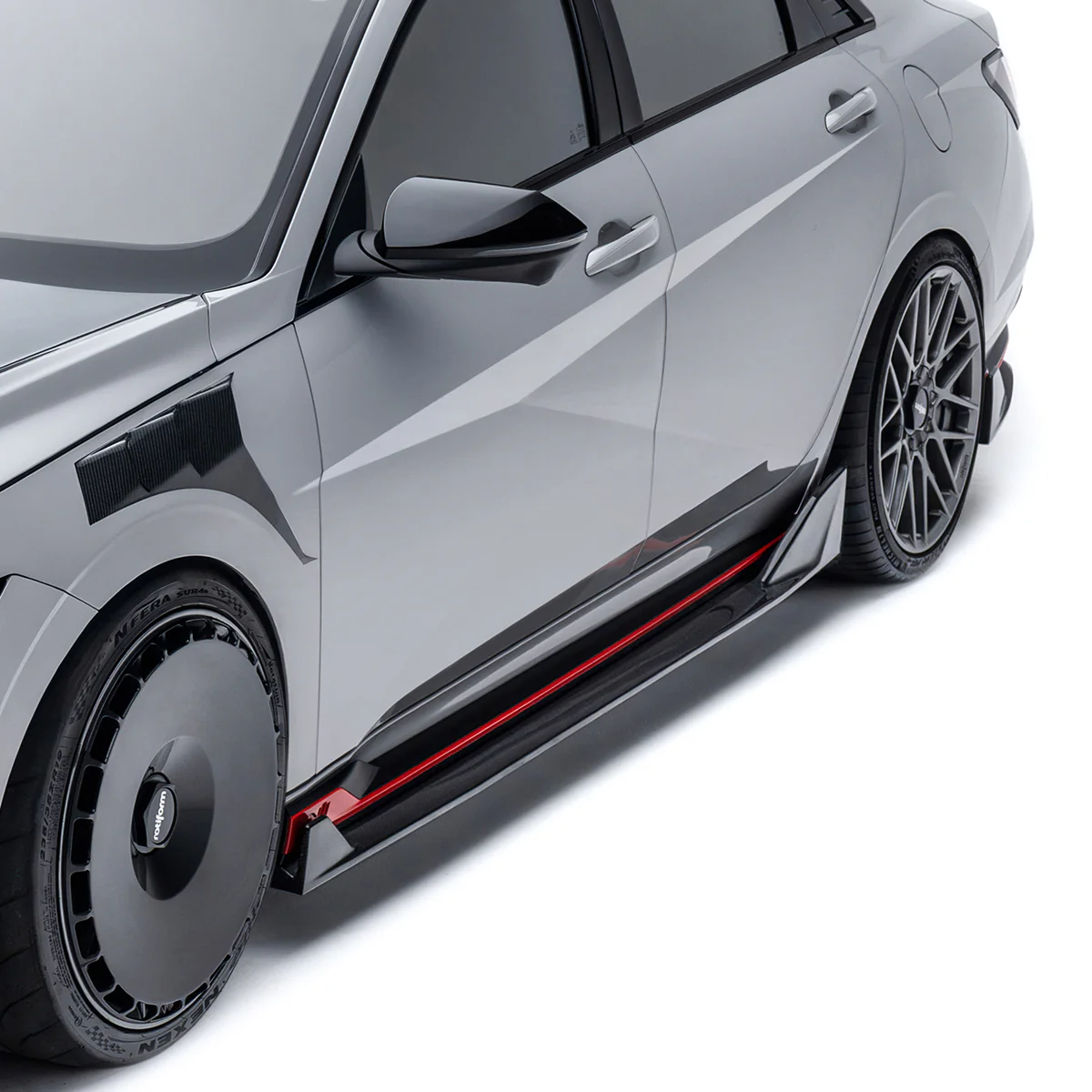 HYUNDAI ELANTRA N (FINAL EDITION) CARBON FIBER SIDE SKIRTS - Image 2