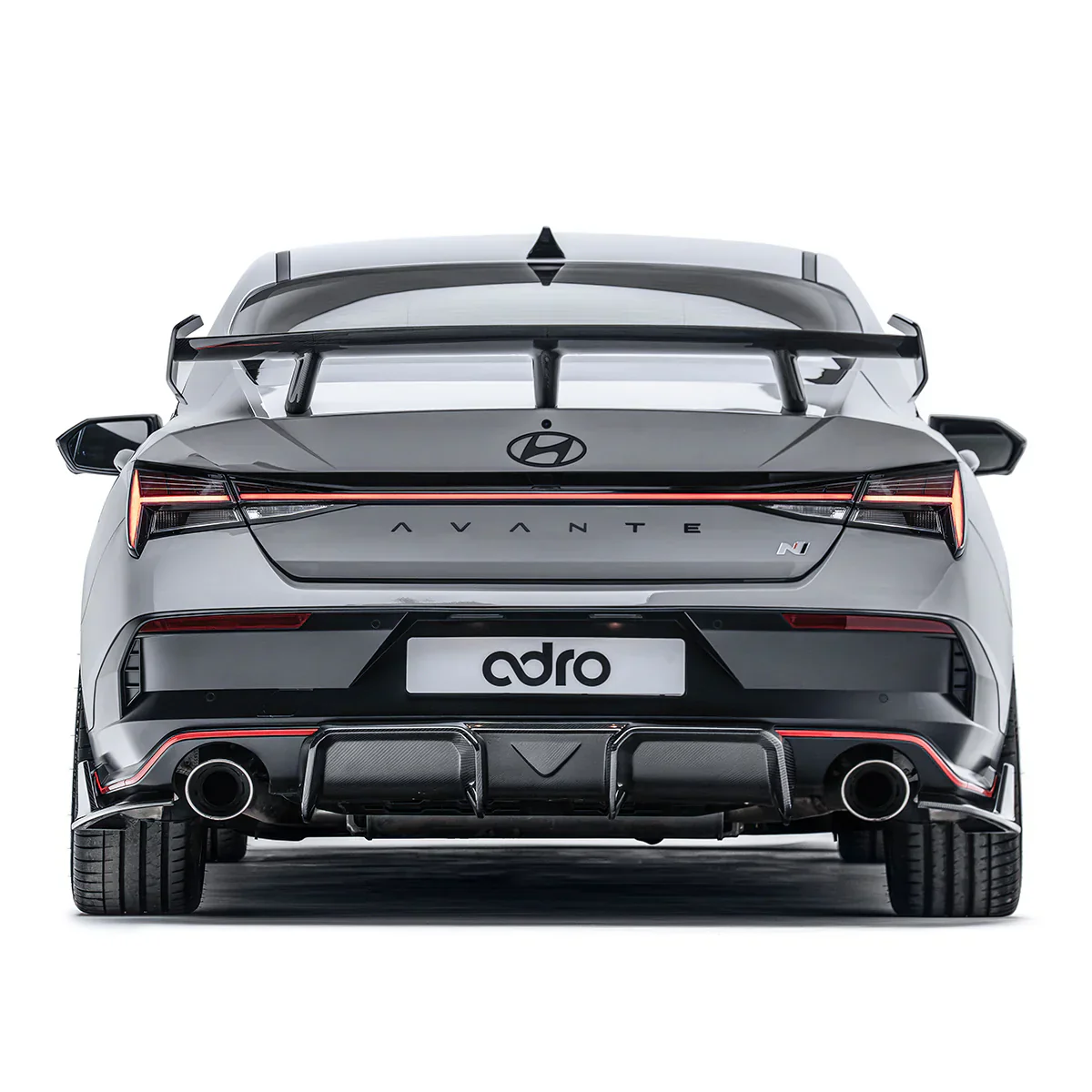 HYUNDAI ELANTRA N PE CARBON FIBER REAR DIFFUSER - Image 3