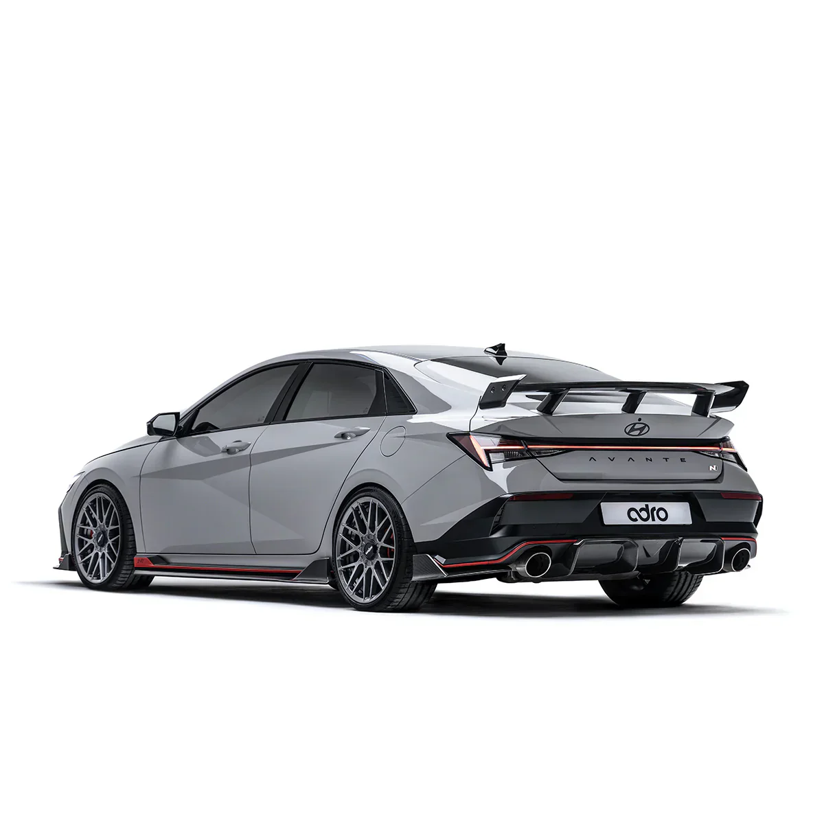 HYUNDAI ELANTRA N PE CARBON FIBER SIDE SKIRTS V2 - Image 3