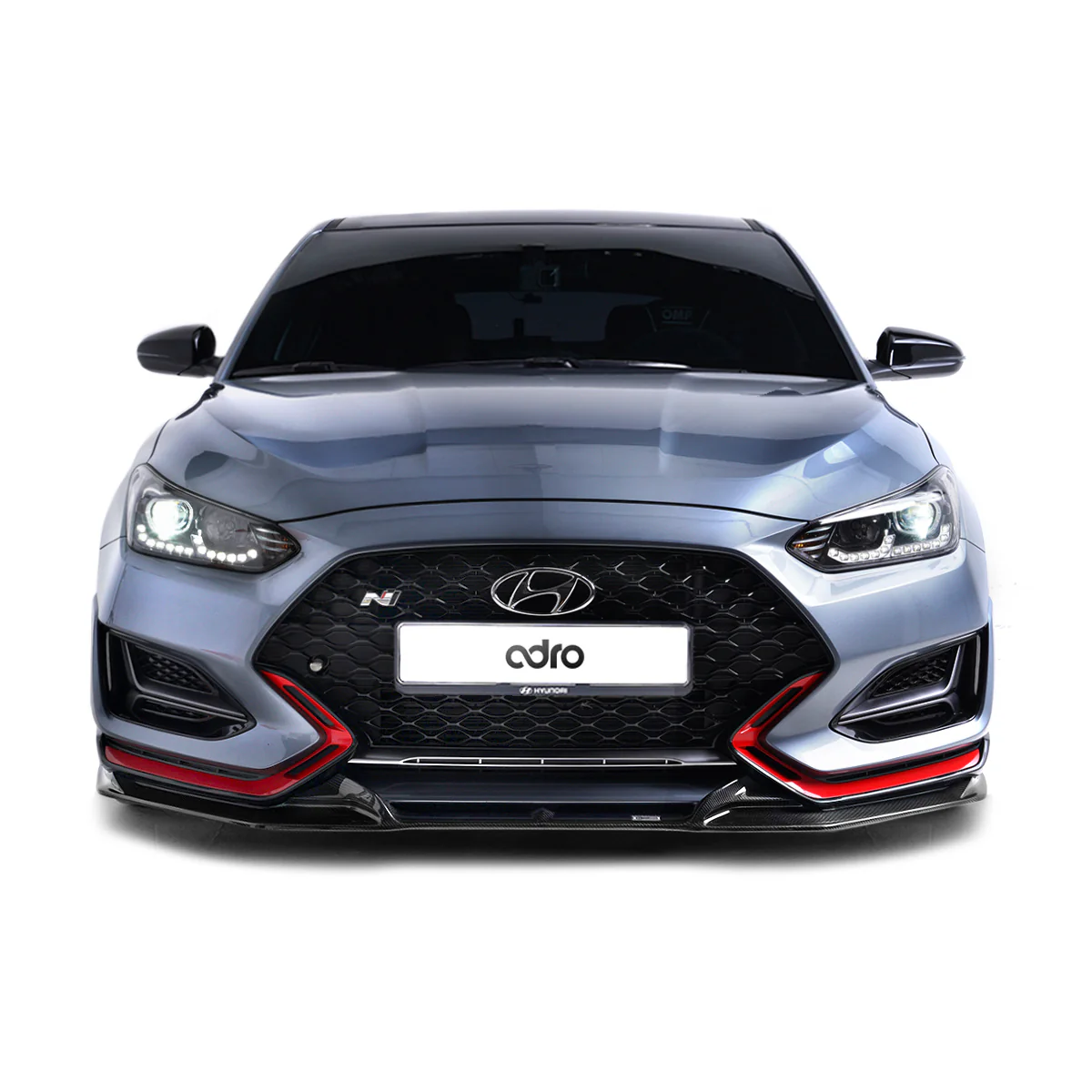 HYUNDAI VELOSTER N CARBON FIBER FRONT LIP (B TYPE) V3 - Image 2
