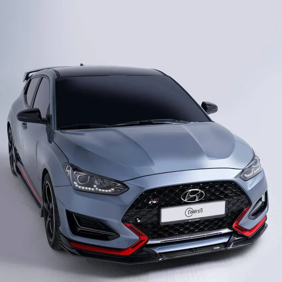 HYUNDAI VELOSTER N CARBON FIBER FRONT LIP (B TYPE) V3 - Image 3