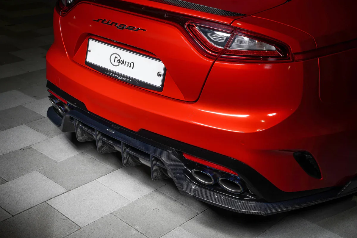 KIA STINGER CARBON FIBER REAR DIFFUSER V2 - Image 3