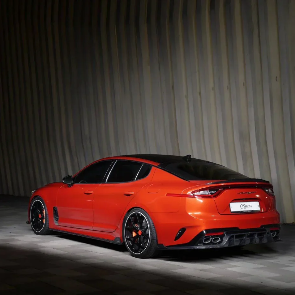 KIA STINGER CARBON FIBER REAR DIFFUSER V2 - Image 4