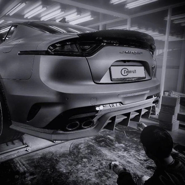 KIA STINGER CARBON FIBER REAR DIFFUSER V2 - Image 5