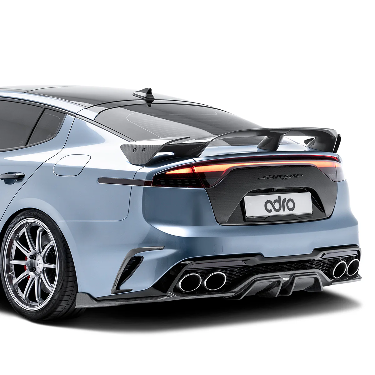 KIA STINGER CARBON FIBER REAR DIFFUSER V3 - Image 2