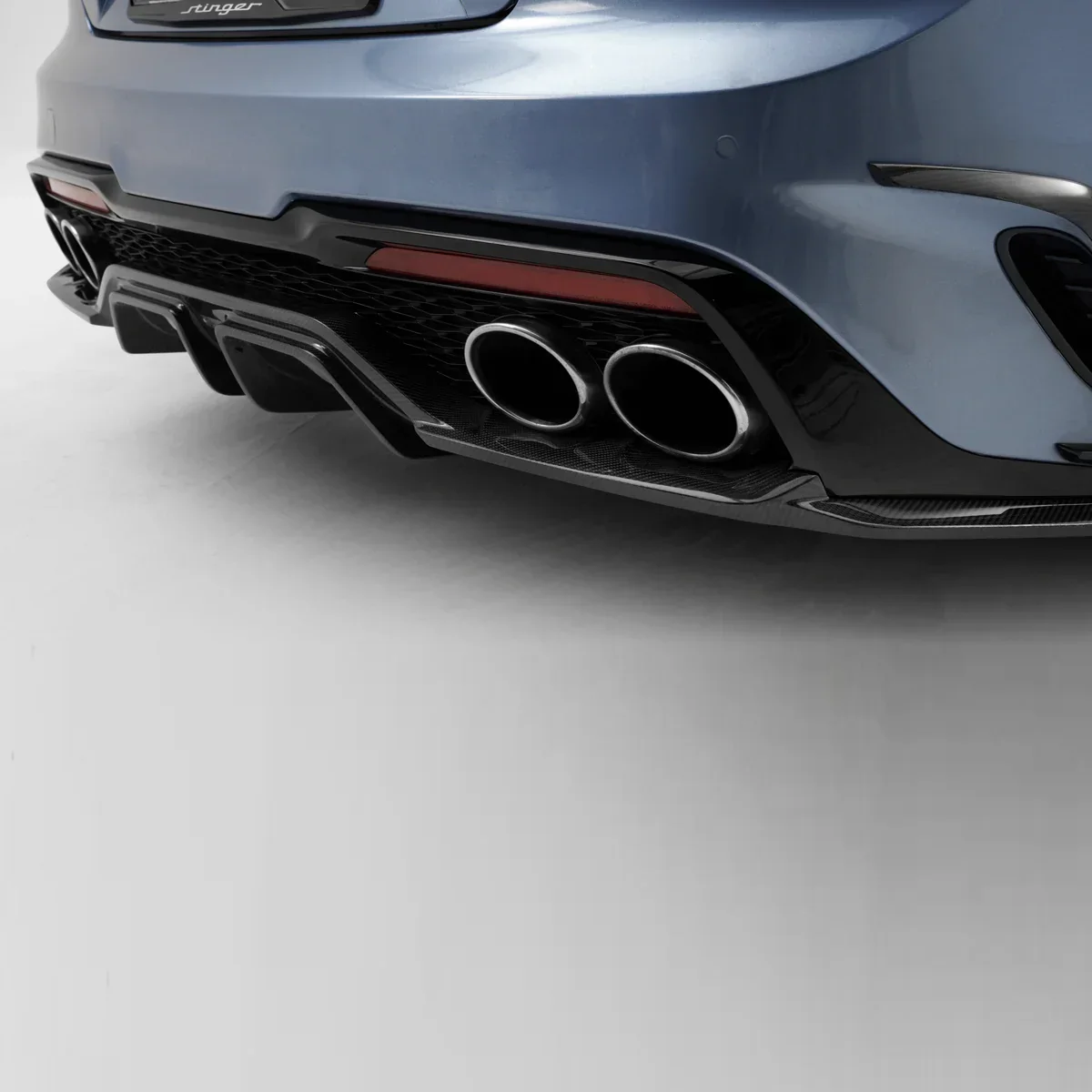 KIA STINGER CARBON FIBER REAR DIFFUSER V3 - Image 3