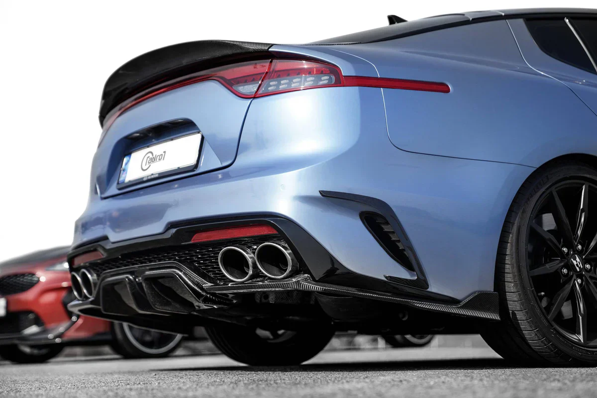 KIA STINGER CARBON FIBER REAR DIFFUSER V3 - Image 4