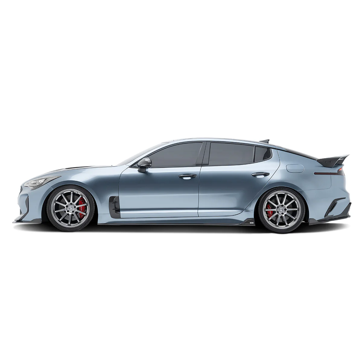 KIA STINGER CARBON FIBER SIDE SKIRTS V2 - Image 2