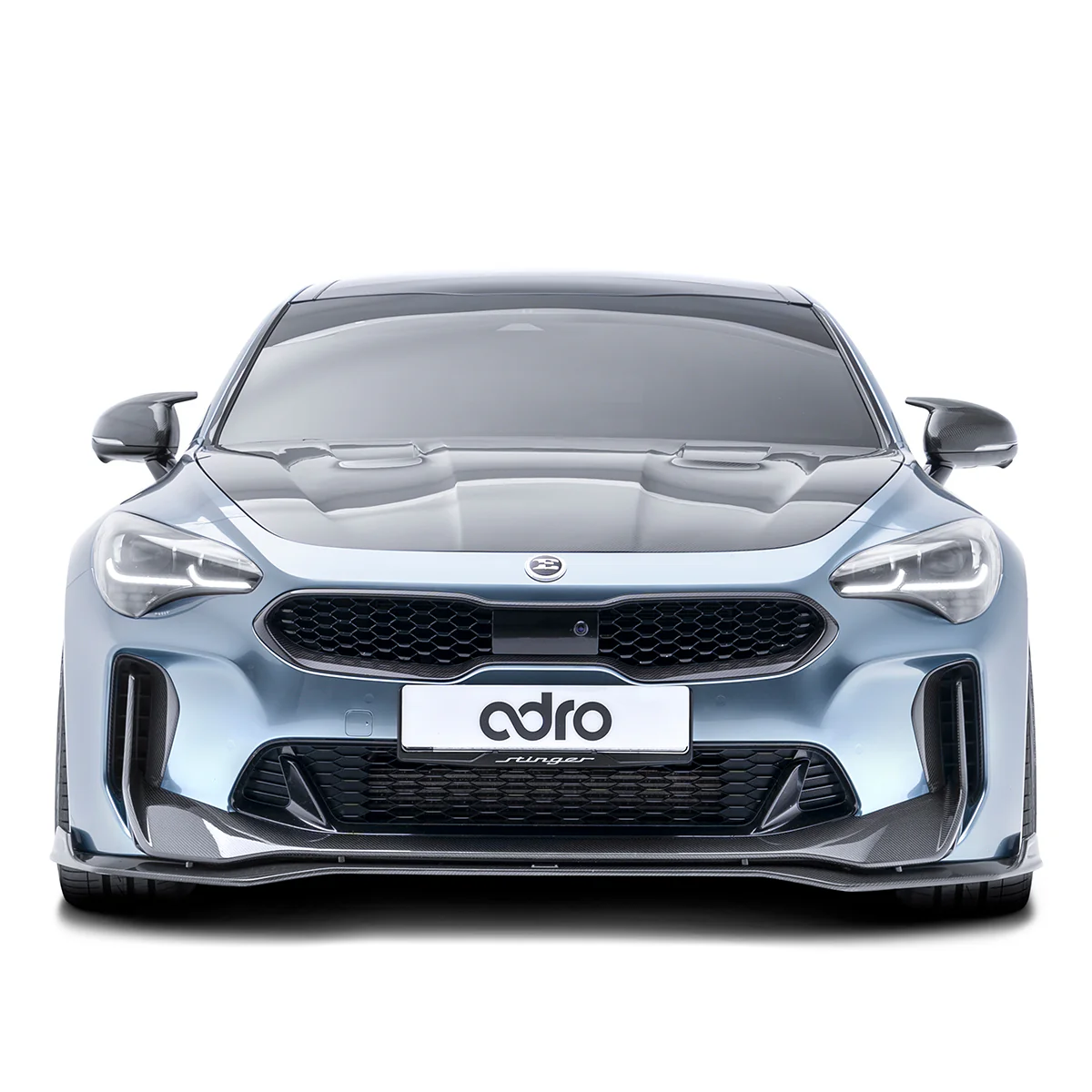 KIA STINGER CARBON FIBER UPPER + LOWER LIP SET V2 - Image 2