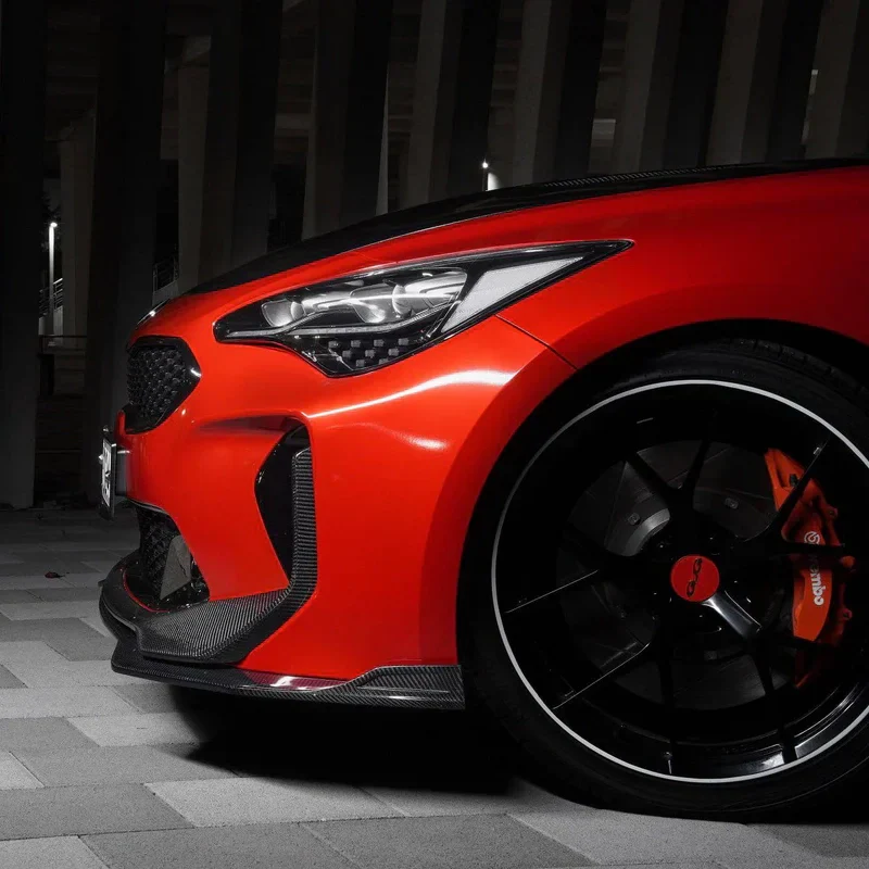 KIA STINGER CARBON FIBER UPPER + LOWER LIP SET V2 - Image 5