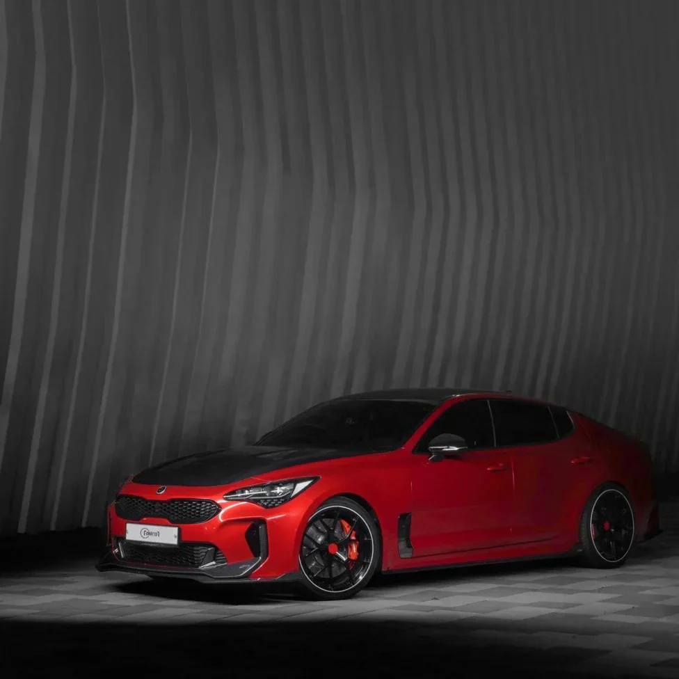 KIA STINGER CARBON FIBER UPPER + LOWER LIP SET V2 - Image 6
