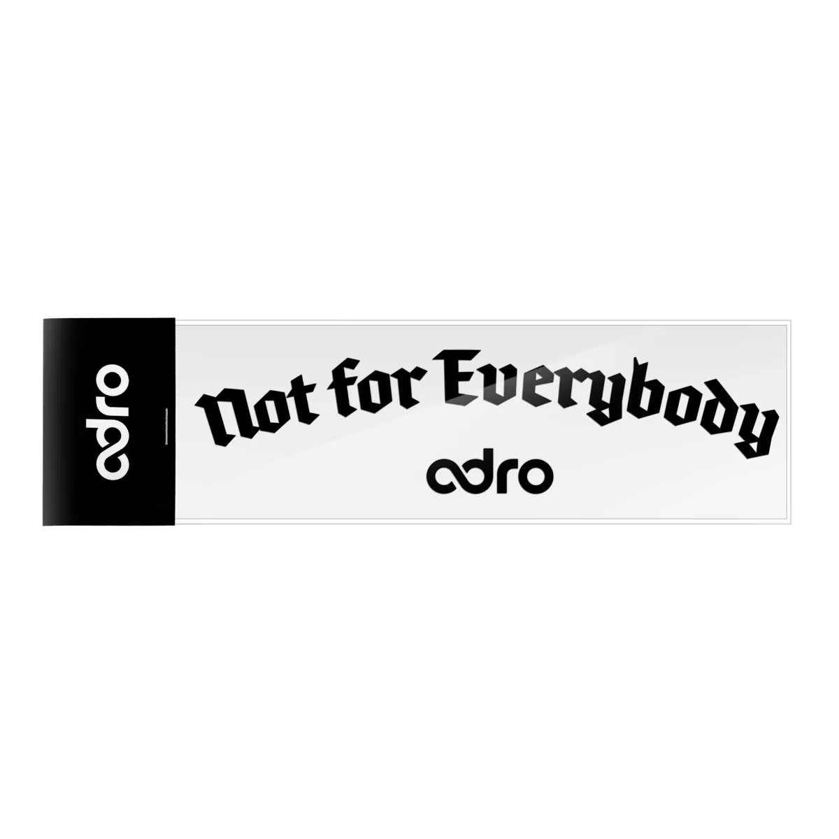 NOT FOR EVERYBODY LETTERING DECAL - Image 2