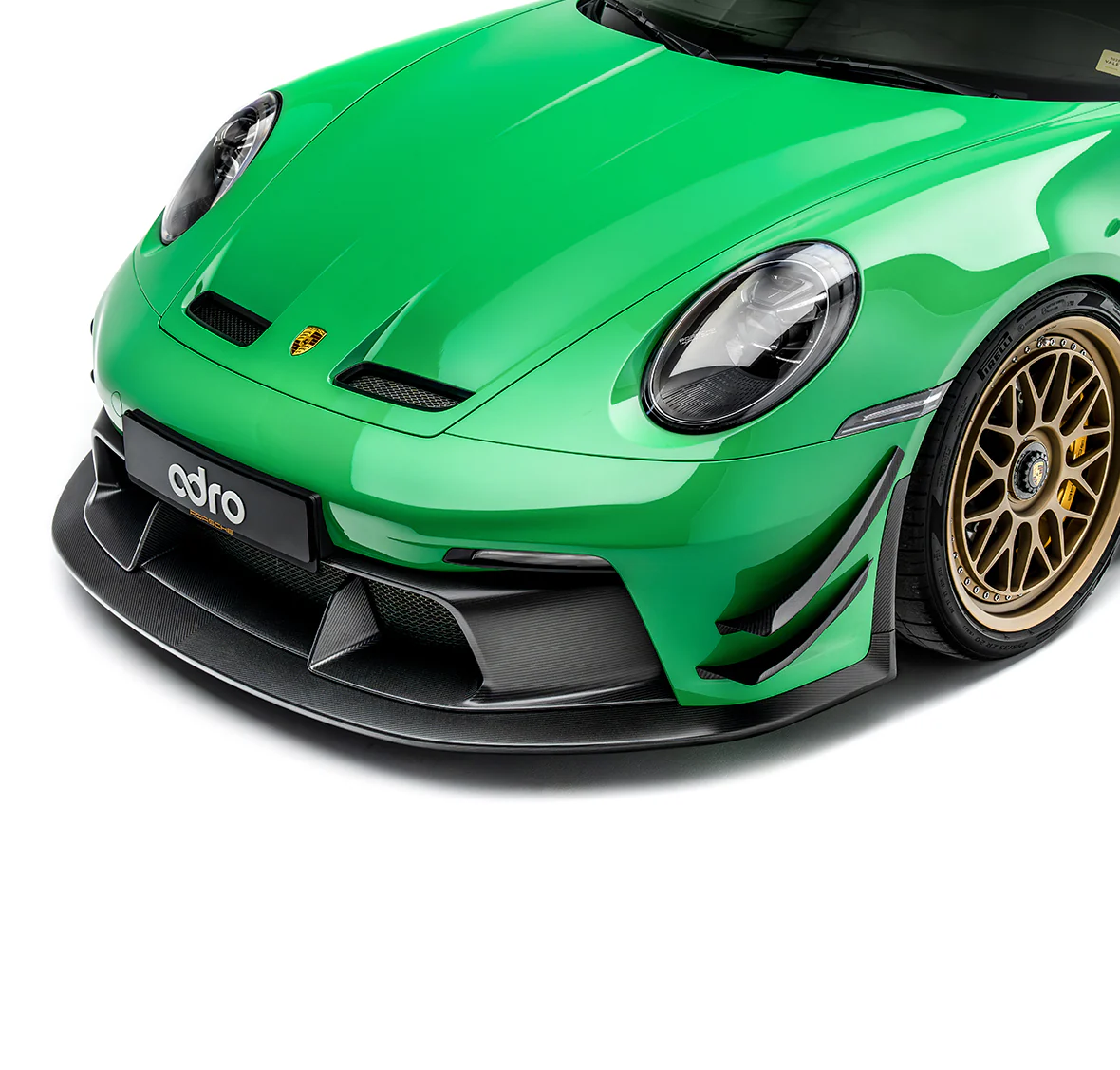 PORSCHE 992.1 GT3 PREPREG FRONT BUMPER CANARDS - Image 2