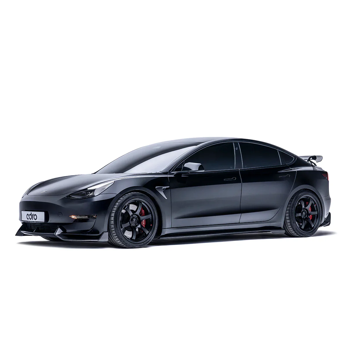 TESLA MODEL 3 CARBON FIBER FRONT LIP V2 - Image 3