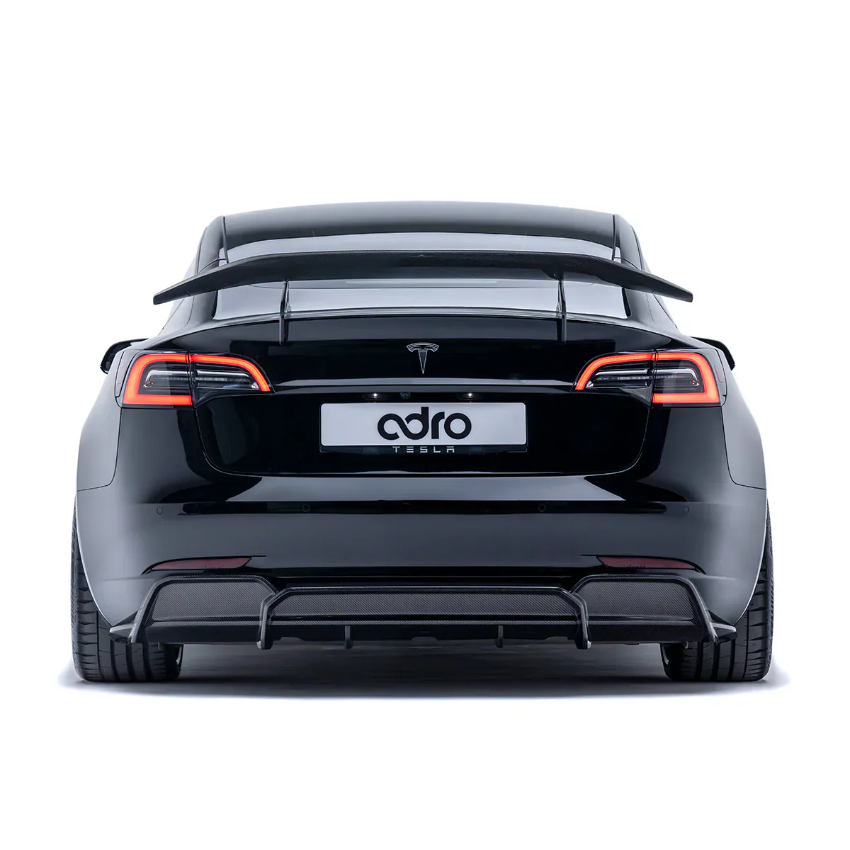 TESLA MODEL 3 CARBON FIBER REAR DIFFUSER V2 - Image 3