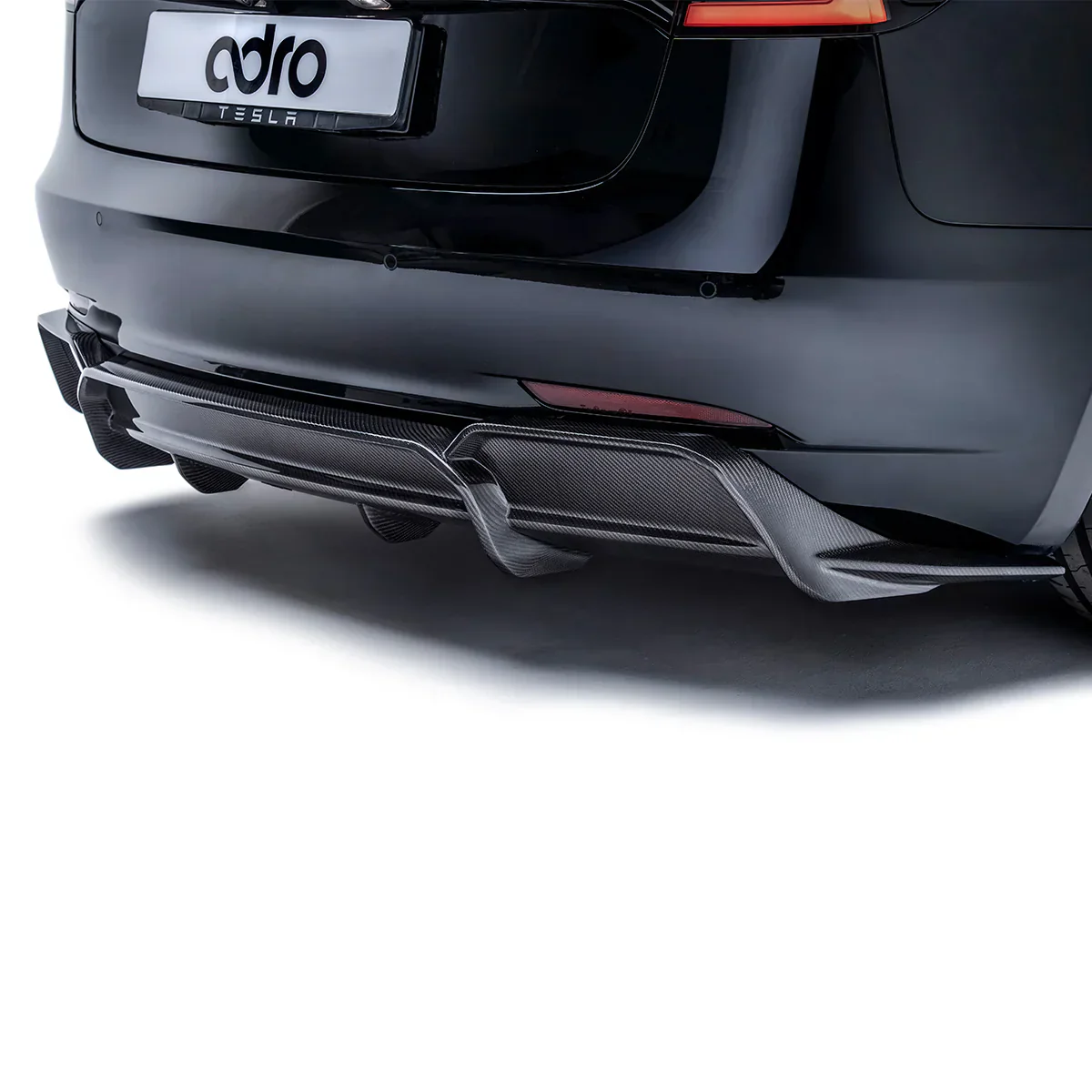 TESLA MODEL 3 CARBON FIBER REAR DIFFUSER V2 - Image 4