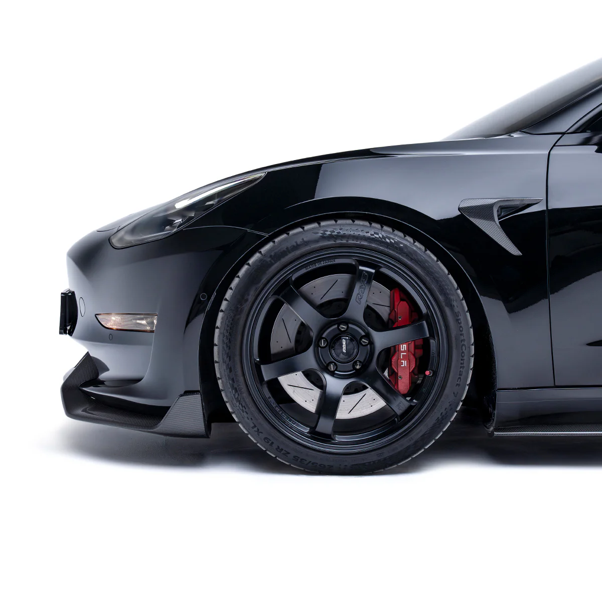 TESLA MODEL 3 CARBON FIBER SIDE CAMERA COVERS - Image 2