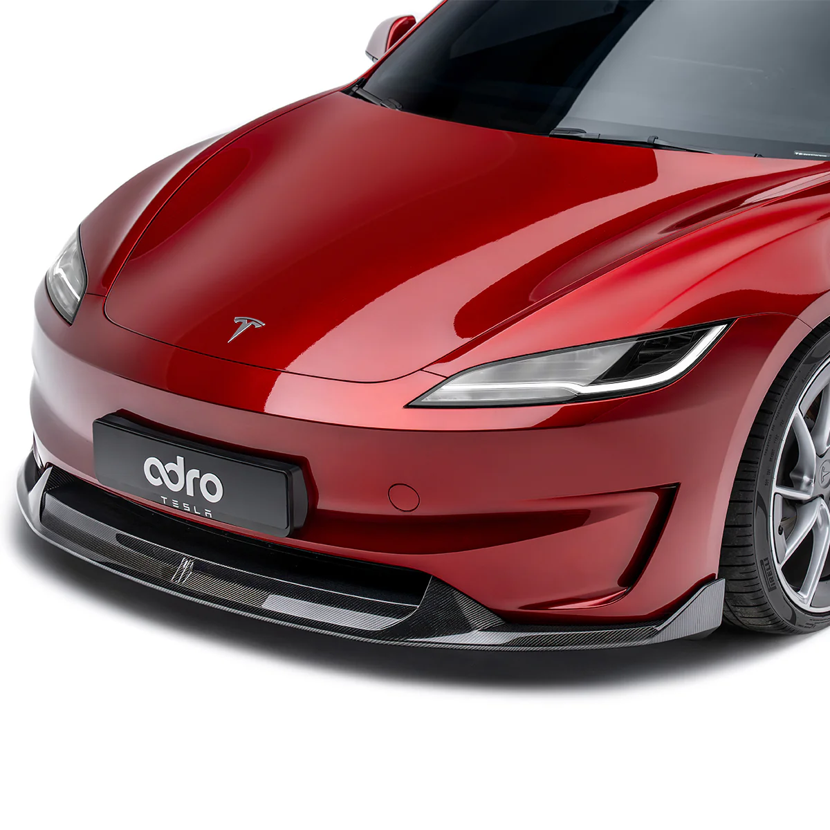 TESLA MODEL 3 HIGHLAND PERFORMANCE CARBON FIBER FRONT LIP - Image 3