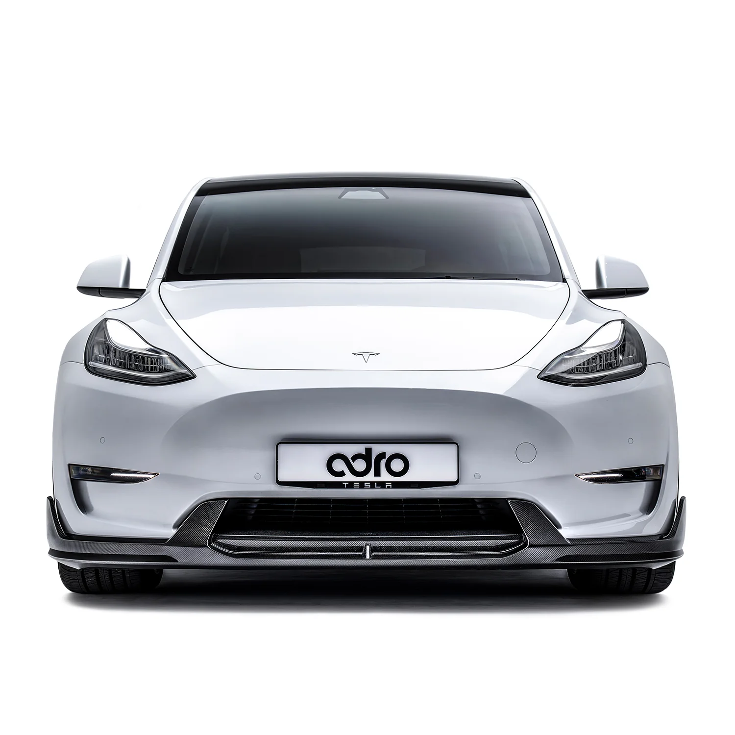 TESLA MODEL Y CARBON FIBER FRONT LIP V2 - Image 2