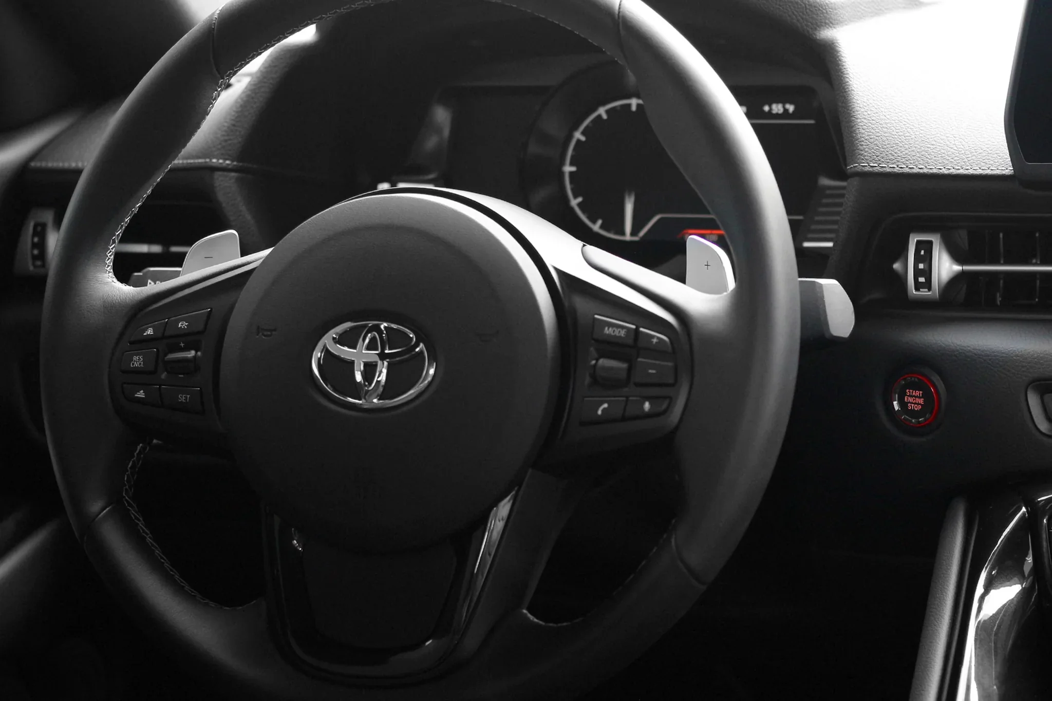TOYOTA GR SUPRA 2020+ (A90) BLACKLINE PERFORMANCE ENGINE START BUTTON - Image 3